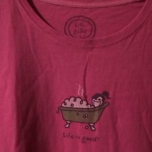Cute life is good large tee